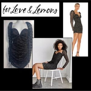 For Love & Lemons Joanna Mini Dress NWT Size M